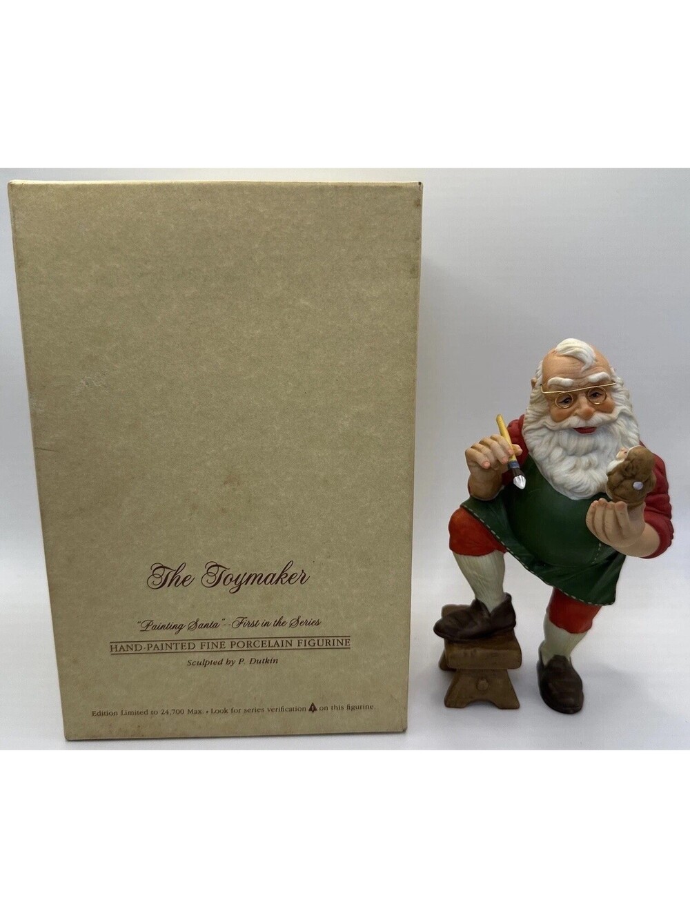 Hallmark "The Toymaker" #1 Painting Santa Series Limited Edition Santa Figurine
